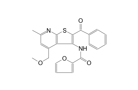 2-furancarboxamide, N-[2-benzoyl-4-(methoxymethyl)-6-methylthieno[2,3-b]pyridin-3-yl]-
