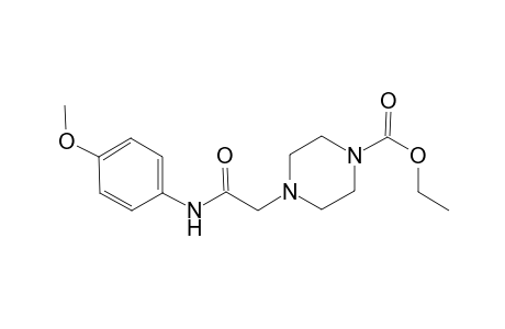 4-[(4-Methoxy-phenylcarbamoyl)-methyl]-piperazine-1-carboxylic acid ethyl ester