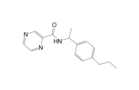 N-[1-(4-propylphenyl)ethyl]-2-pyrazinecarboxamide