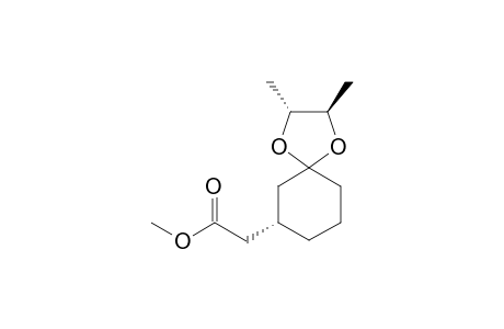 Methyl (R)-(2'l,3'l,7'u)-(2',3'-Dimethyl-1',4'-dioxaspiro[4.5]cyclodec-7'-yl)acetate