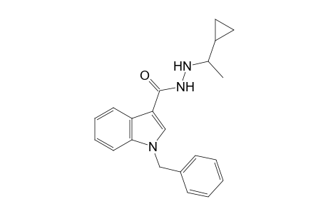 1-BENZYLINDOLE-3-CARBOXYLIC ACID, 2-(1-CYCLOPROPYLETHYL)HYDRAZIDE