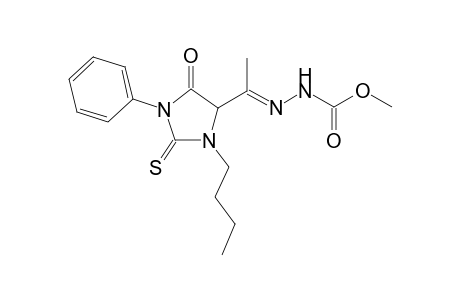 Methyl 2-[1-(3-Butyl-5-oxo-1-phenyl-2-thioxoimidazolidin-4-yl)-ethylidene]hydrazinecarboxylate