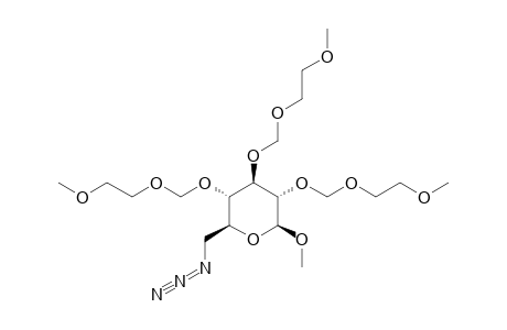 METHYL-6-AZIDO-6-DEOXY-2,3,4-TRI-O-METHOXYETHOXYMETHYL-BETA-D-GLUCOPYRANOSIDE