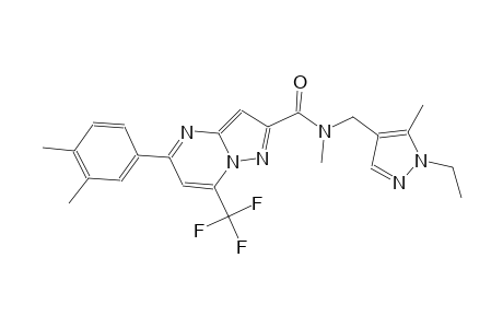 5-(3,4-dimethylphenyl)-N-[(1-ethyl-5-methyl-1H-pyrazol-4-yl)methyl]-N-methyl-7-(trifluoromethyl)pyrazolo[1,5-a]pyrimidine-2-carboxamide