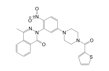 4-methyl-2-{2-nitro-5-[4-(2-thienylcarbonyl)-1-piperazinyl]phenyl}-1(2H)-phthalazinone