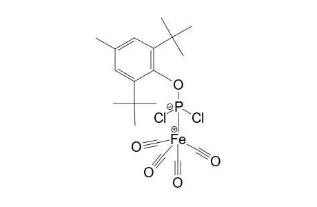 Tetracarbonyl(2,6-di-t-butyl-4-methylphenyldichlorophosphite)iron