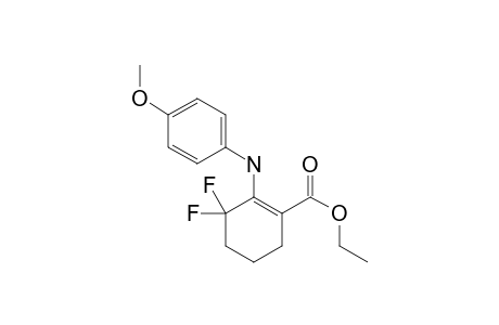 3,3-DIFLUORO-1-(ETHOXYCARBONYL)-2-(4-METHOXYPHENYLAMINO)-1-CYCLOHEXENE