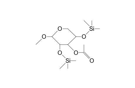 Methyl-3-O-acetyl-2,4-bis-O-trimethylsilyl.beta.-D-xylopyranosid