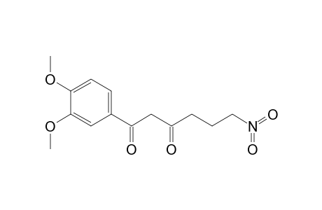 1,3-Hexanedione, 1-(3,4-dimethoxyphenyl)-6-nitro-