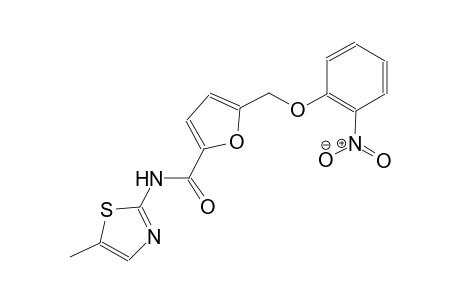 N-(5-methyl-1,3-thiazol-2-yl)-5-[(2-nitrophenoxy)methyl]-2-furamide