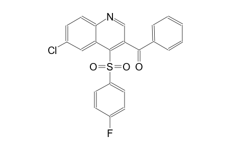 methanone, [6-chloro-4-[(4-fluorophenyl)sulfonyl]-3-quinolinyl]phenyl-
