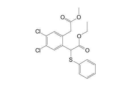 Ethyl 2-[(m,p-Dichloro-o-methoxycarbonylmethyl)phenyl]-2-(phenylthio)acetate