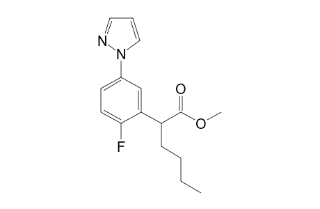 Methyl 2-[2-fluoro-5-(1H-pyrazol-1-yl)phenyl]hexanoate