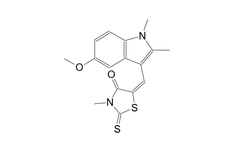 4-thiazolidinone, 5-[(5-methoxy-1,2-dimethyl-1H-indol-3-yl)methylene]-3-methyl-2-thioxo-, (5E)-