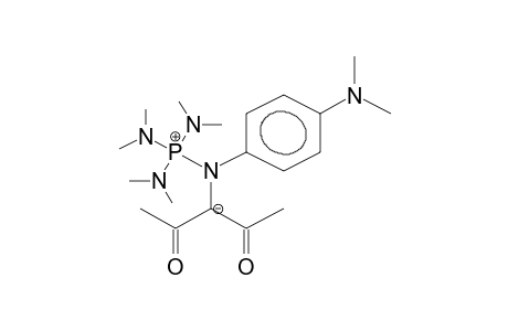 3-[4-DIMETHYLAMINOPHENYL-TRIS(DIMETHYLAMINO)PHOSPHONIOAMINO]ACETYLACETONATE