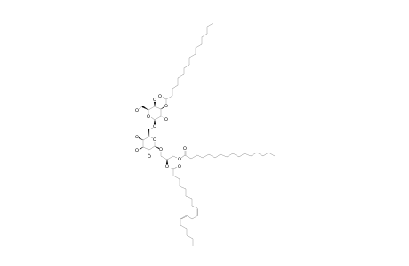 (2S)-1-O-PALMITOYL-2-O-LINOLEOYL-3-O-[ALPHA-D-GALACTOPYRANOSYL-(1''->6')-(3''-O-PALMITOYL)-BETA-D-GALACTOPYRANOSYL]-GLYCEROL