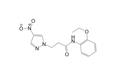 N-(2-ethoxyphenyl)-3-(4-nitro-1H-pyrazol-1-yl)propanamide