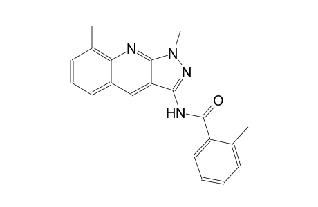 N-(1,8-dimethyl-1H-pyrazolo[3,4-b]quinolin-3-yl)-2-methylbenzamide