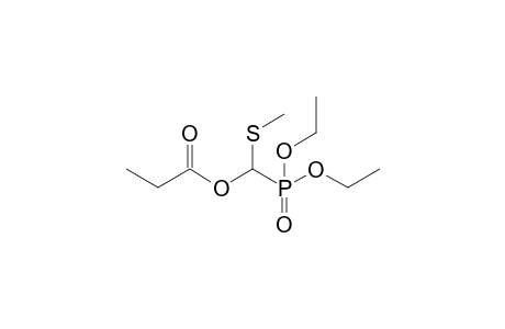 .alpha.-Ethylcarbonyloxy-.alpha.-(diethoxyphosphinyl)methyl methyl sulfide