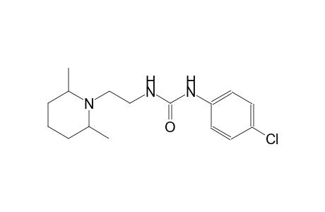 N-(4-chlorophenyl)-N'-[2-(2,6-dimethyl-1-piperidinyl)ethyl]urea