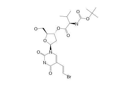 (E)-5-(2-BROMOVINYL)-3'-O-(N-BOC-D-VALINYL)-2'-DEOXY-URIDINE