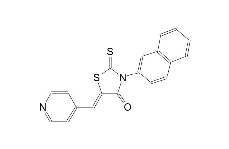 (5Z)-3-(2-naphthyl)-5-(4-pyridinylmethylene)-2-thioxo-1,3-thiazolidin-4-one