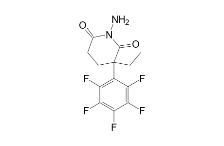 2,6-Piperidinedione, 1-amino-3-ethyl-3-(pentafluorophenyl)-