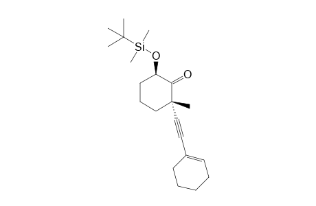 6-((tert-Butyldimethylsilyl)oxy)-2-(cyclohex-1-en-1-ylethynyl)-2-methylcyclohexanone