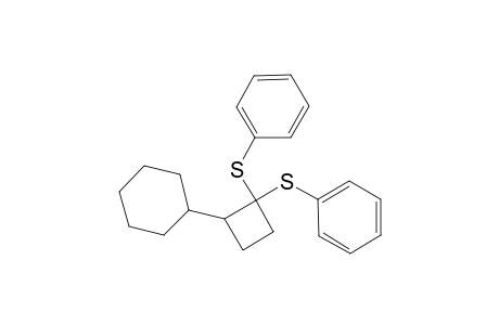 ([2-Cyclohexyl-1-(phenylsulfanyl)cyclobutyl]sulfanyl)benzene