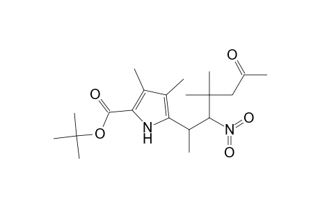 t-Butyl 3,4-Dimethyl-5-(1,3,3-trimethyl-2-nitro-5-oxohexyl)-pyrrole-2-carboxylate