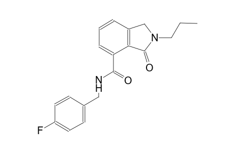 N-(4-fluorobenzyl)-3-oxo-2-propyl-4-isoindolinecarboxamide