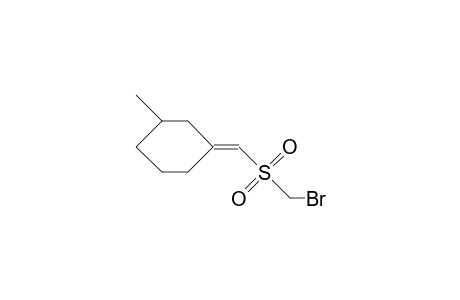 (E)-1-[(Bromomethyl-sulfonyl)-methylene]-3-methyl-cyclohexane