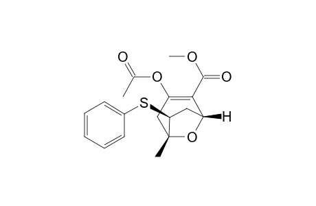 (1R,5R,6S)-3-acetoxy-5-methyl-6-(phenylthio)-8-oxabicyclo[3.2.1]oct-2-ene-2-carboxylic acid methyl ester