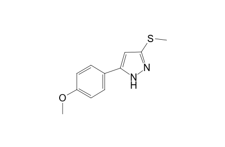 5-(4-Methoxyphenyl)-3-(methylsulfanyl)-1H-pyrazole