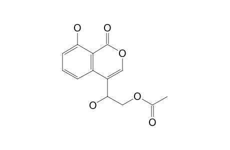 acetic acid [2-hydroxy-2-(8-hydroxy-1-keto-isochromen-4-yl)ethyl] ester