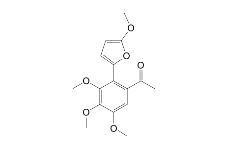 1-[3,4,5-TRIMETHOXY-2-(5-METHOXYFURANE-2-YL)-PHENYL]-ETHANONE