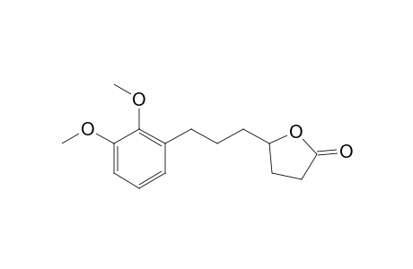1,2-Dimethoxy-3-[3-(5-oxotetrahydrofuran-2-yl)propyl]benzene
