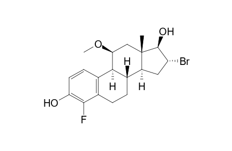 (8S,9S,11S,13S,14S,16R,17R)-16-bromanyl-4-fluoranyl-11-methoxy-13-methyl-6,7,8,9,11,12,14,15,16,17-decahydrocyclopenta[a]phenanthrene-3,17-diol