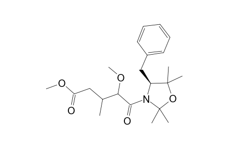 (S)-4-Benzyl-3-[2-methoxy-3-methyl-4-(methoxycarbonyl)butanoyl]-2,2,5,5-tetramethyloxazolidine
