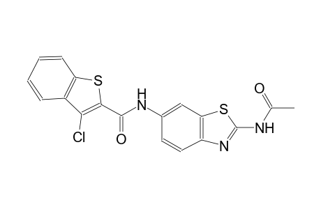 N-[2-(acetylamino)-1,3-benzothiazol-6-yl]-3-chloro-1-benzothiophene-2-carboxamide