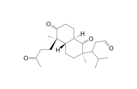 2-Naphthalenepropanal, decahydro-2,5-dimethyl-.beta.-(1-methylethyl)-1,6-dioxo-5-(3-oxobutyl)-, [2R-[2.alpha.(S*),4a.alpha.,5.alpha.,8a.beta.]]-