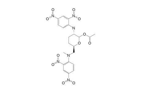 1-O-ACETYL-2,3,4,6-TETRADEOXY-2-(2,4-DINITROPHENYLAMINO)-6-[2,4-DINITROPHENYLMETHYL)-AMINO]-ERYTHRO-HEXOPYRANOSE