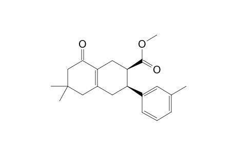 Methyl (2R,3S)-rel-1,2,3,4,5,6,7,8-Octahydro-6,6-dimethyl-3-(3-methylphenyl)-8-oxo-2-naphthalenecarboxylate