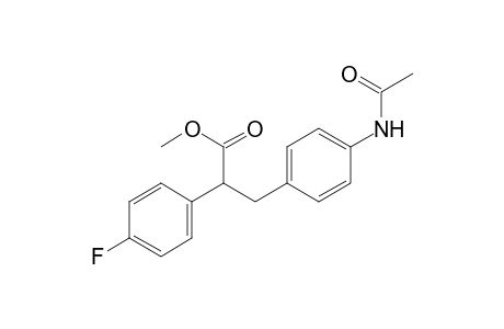 methyl 3-(4-acetamidophenyl)-2-(4-fluorophenyl)propanoate