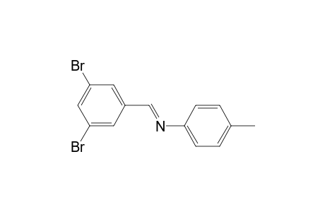 (E)-N-[3,5-dibromobenzylidene]-4-methylaniline
