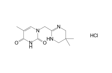 1-[(1',4',5',6'-Tetrahydro-5',5'-dimethyl-2'-pyrimidinyl)methyl]-thymine - hydrochloride
