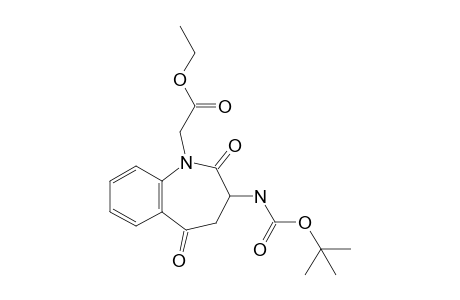2-[3-(tert-butoxycarbonylamino)-2,5-diketo-3,4-dihydro-1-benzazepin-1-yl]acetic acid ethyl ester