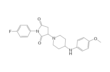 1H-Pyrrole-2,5-dione, 1-(4-fluorophenyl)dihydro-3-[4-[(4-methoxyphenyl)amino]-1-piperidinyl]-