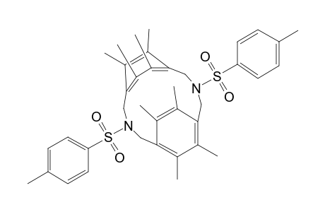 3,10-Diazatricyclo[10.2.2.25,8]octadeca-5,7,12,14,15,17-hexaene, 6,7,13,14,15,16,17,18-octamethyl-3,10-bis[(4-methylphenyl)sulfonyl]-