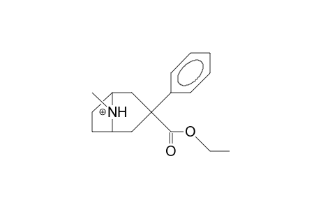 3a-Phenyl-tropane-3b-carboxylic acid, ethyl ester N-cation